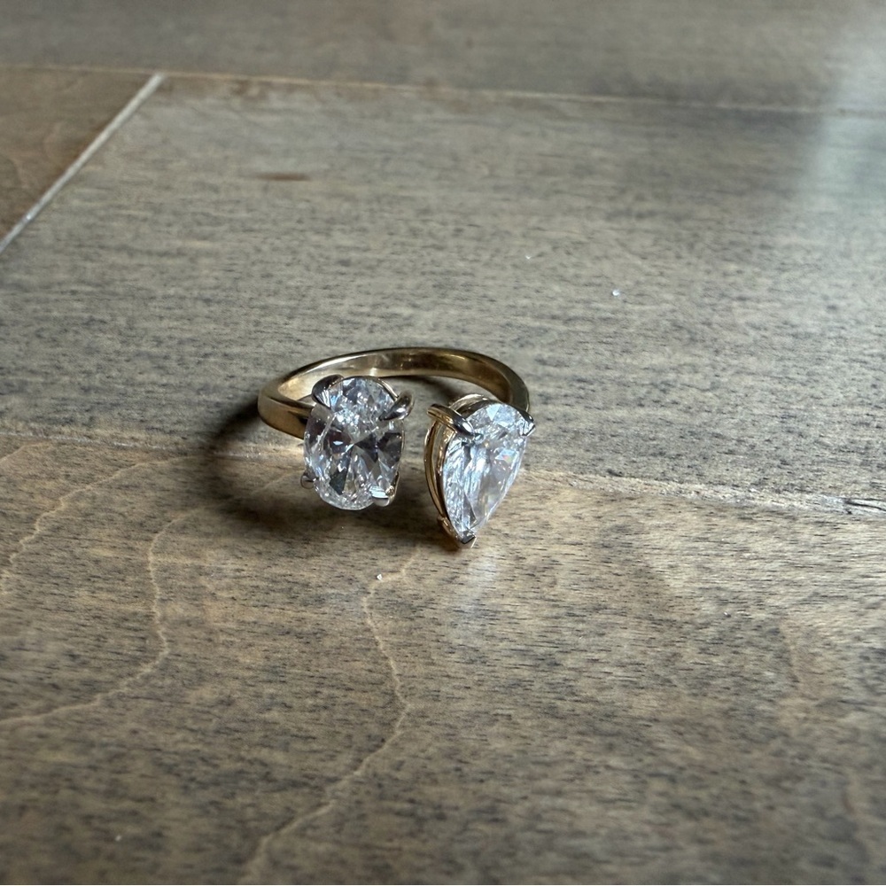14K 2.94 CTW Lab Grown Diamond Ring with IGI reports size 7.25